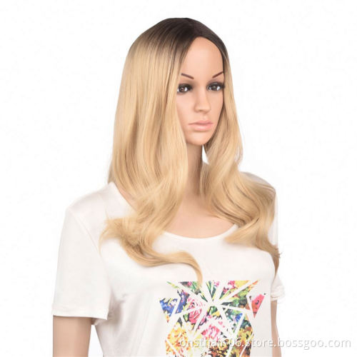 MYZYR own brand, cheap heat-resistant high-quality synthetic wig, 24 inch gold synthetic wig synthetic wig supplier